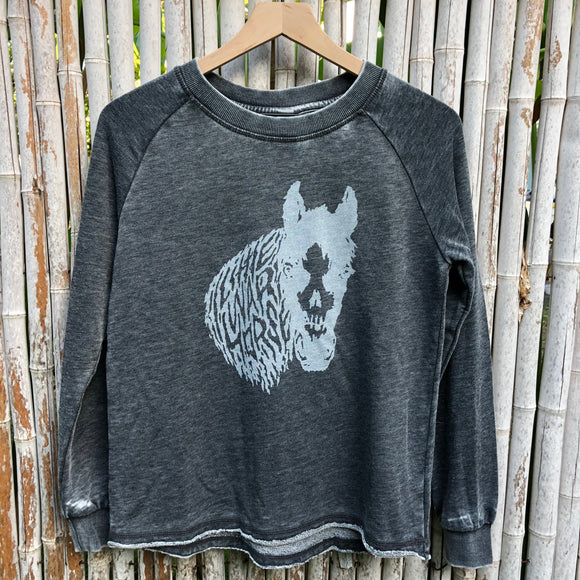 Metal Pony White Wash Sweatshirt