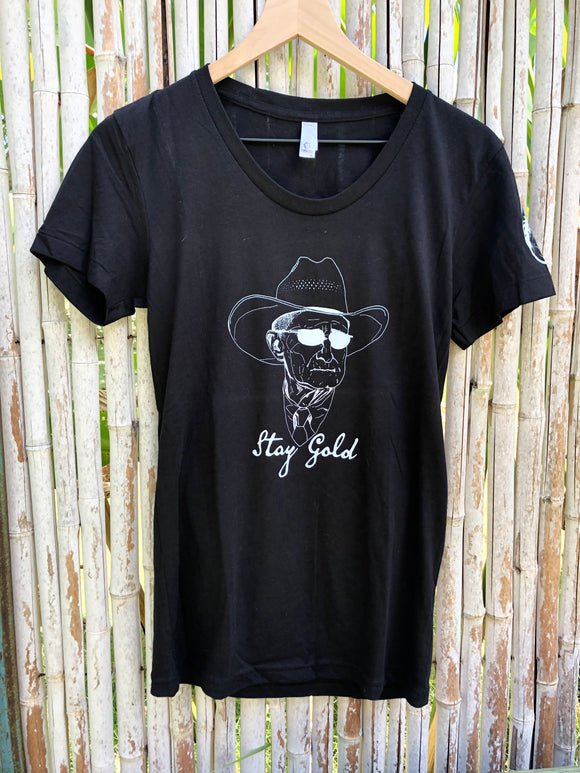 Stay Gold Scoop Neck T-shirt