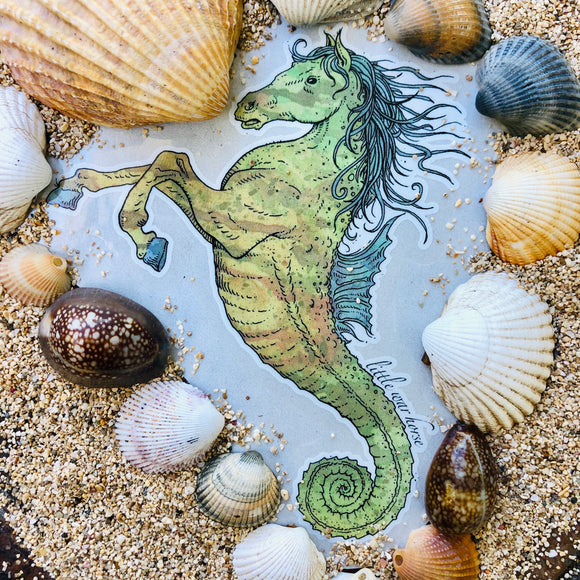 LWH Seahorse sticker